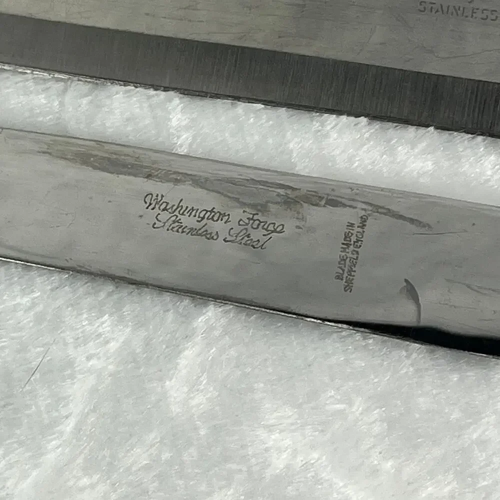 Washington Forge Bakelite Handle Carving Knives Lot of 2 Vtg 11.5